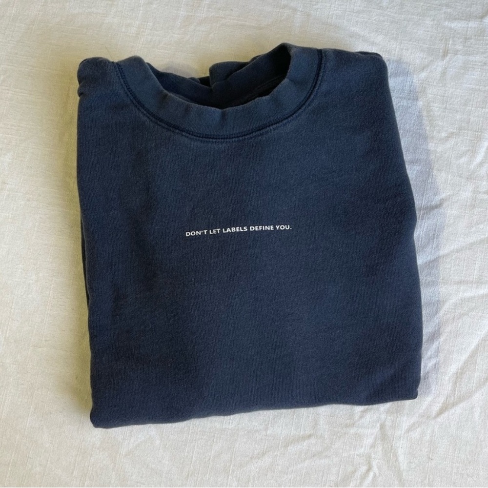 Unlabeled Navy Blue Crew